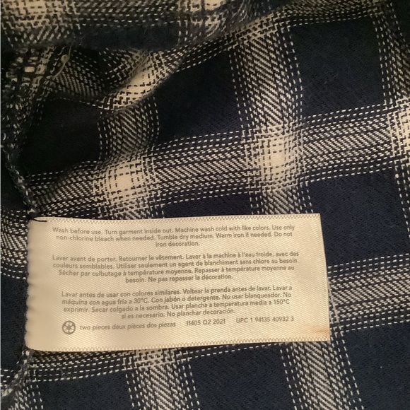 Carter’s Flannel shirt with Knit Hood, Size 12 Month - Picture 5 of 5